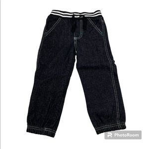 NWOT Little Rebels Black Denim Jogger Pant Size 3T